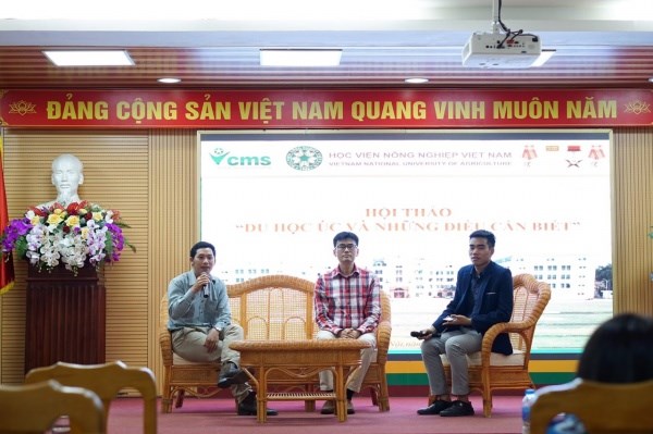 Giao lưu với các diễn giả chia sẻ về cuộc sống và học tập tại Úc