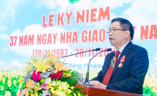 GS.TS. Trần Đức Viên – Chủ tịch Hội đồng Học viện phát biểu tại buổi lễ
