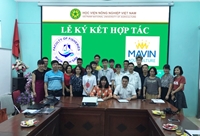 Ký kết hợp tác giữa Khoa Thủy sản và Công ty TNHH Thủy sản Mavin