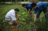 Sinh viên tình nguyện Khoa Chăn nuôi chung tay xây dựng nông thôn mới tại Thái Nguyên