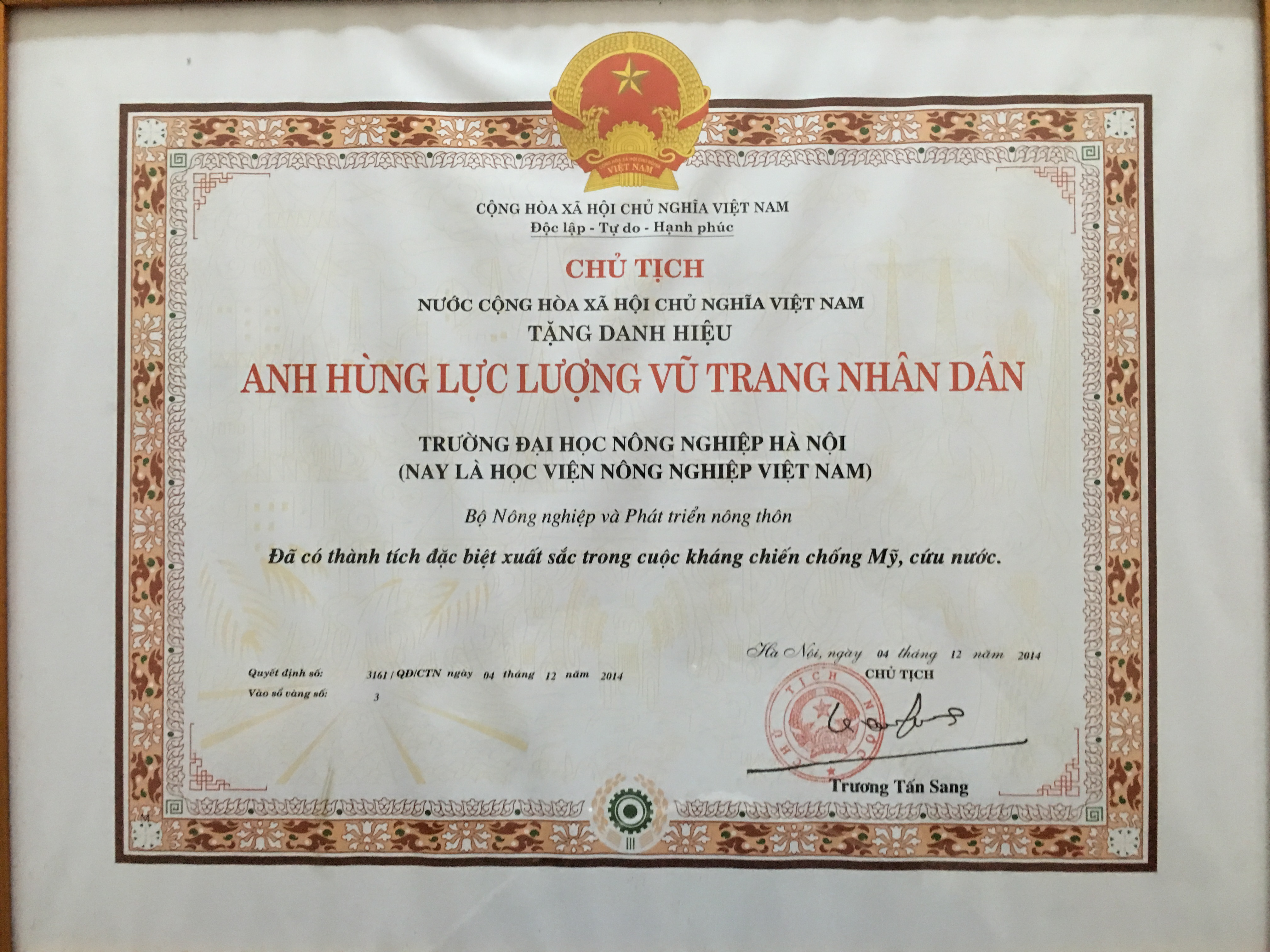 Các danh hiệu cao quý