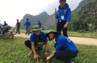 Đội SVTN Học viện nông nghiệp Việt Nam góp sức trẻ xây dựng nông thôn mới tại xã Cư Yên – Lương Sơn – Hòa Bình