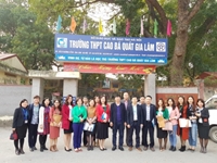 Đoàn cán bộ Học viện Nông nghiệp Việt Nam tổ chức định hướng nghề nghiệp cho học sinh trường THPT Cao Bá Quát