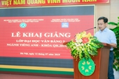 Khai giảng lớp Cử nhân hệ vừa làm vừa học chương trình văn bằng 2 ngành tiếng Anh cho cán bộ, giảng viên của Học viện