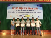 Kết quả thi Olympic Toán học sinh viên và học sinh toàn quốc năm 2019