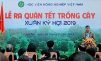 Lễ ra quân “Tết trồng cây đời đời nhớ ơn Bác Hồ vĩ đại” Xuân Kỷ Hợi năm 2019 của Học viện Nông nghiệp Việt Nam
