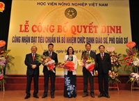 Học viện Nông nghiệp Việt Nam Công bố nữ Giáo sư trẻ nhất trong lịch sử