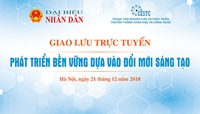 Giao lưu trực tuyến “Phát triển bền vững dựa vào đổi mới sáng tạo”