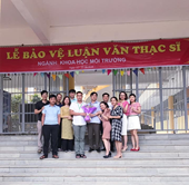 BẢO VỆ LUẬN VĂN THẠC SĨ NGÀNH KHOA HỌC MÔI TRƯỜNG ĐỢT 1 NĂM 2018
