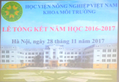 Khoa Môi trường tổ chức Lễ tổng kết năm học 2016-2017