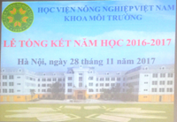 Khoa Môi trường tổ chức Lễ tổng kết năm học 2016-2017