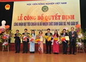 Lễ công bố quyết định đạt tiêu chuẩn và bổ nhiệm chức danh Giáo sư, Phó Giáo sư của Học viện Nông nghiệp Việt Nam năm 2017