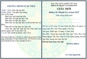 Thư mời tham dự lễ kỷ niệm 20 năm thành lập Khoa và chào mừng ngày Nhà giáo Việt Nam
