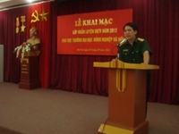 Khai mạc lớp Dân quân tự vệ năm 2012 khu vực Trường Đại học Nông nghiệp Hà Nội