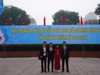 Đại diện tuổi trẻ nhà trường tham dự Đại hội Đại biểu Đoàn Thanh niên Cộng sản Hồ Chí Minh Thành phố Hà Nội lần thứ XIV