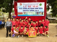 Lễ bế mạc giải bóng đá nam sinh viên truyền thống năm 2013