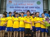 Lễ khai mạc giải bóng đá nữ sinh viên truyền thống năm 2014