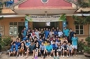 Cùng sinh viên Đại học Kangwon tham gia tình nguyện