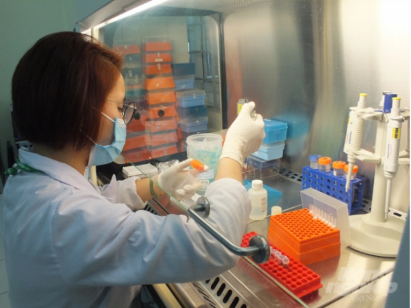 Phòng thí nghiệm trọng điểm Công nghệ sinh học của Học viện Nông nghiệp Việt Nam sẵn sàng hỗ trợ xét nghiệm virus cúm gia cầm cho người dân. Ảnh: Công Hoàng.