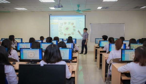 Một tiết học của sinh viên Học viện