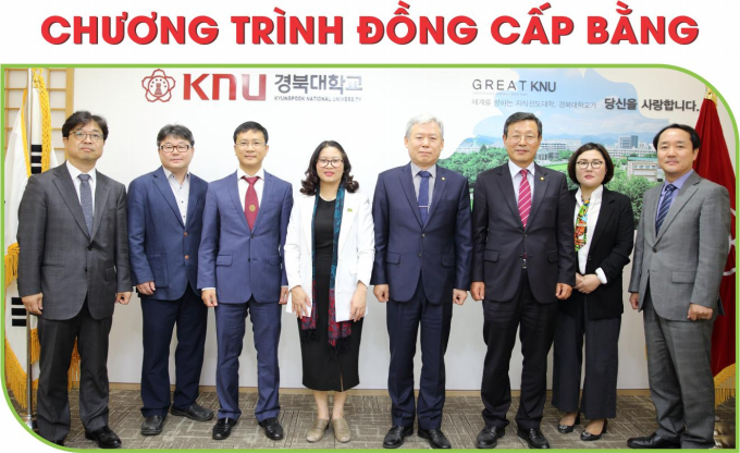 Học viện ký hợp tác với Trường Đại học Quốc gia Kyung Pook, Hàn Quốc (KNU) về chương trình đồng cấp bằng