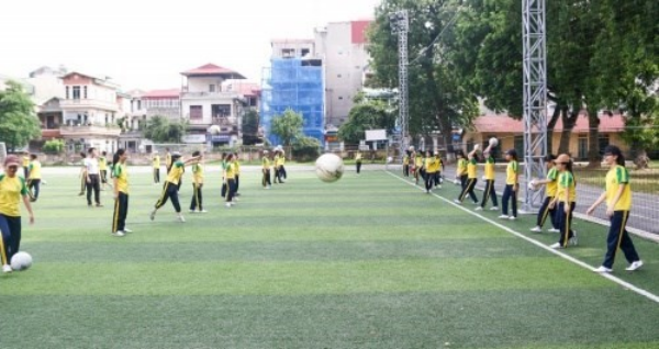 Học viện xây dựng sân cỏ nhân tạo phục vụ nhu cầu rèn luyện sức khỏe của viên chức và sinh viên