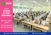 Sư phạm Kỹ thuật nông nghiệp Đáp ứng yêu cầu phát triển nguồn nhân lực thời đại 4 0