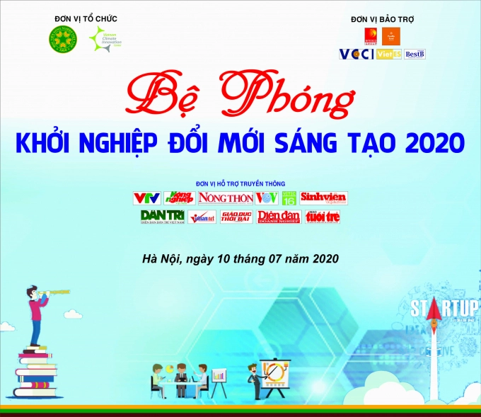 Chương trình “Bệ phóng khởi nghiệp đổi mới sáng tạo 2020” diễn ra vào ngày 10 tháng 07 tại Học viện Nông nghiệp Việt Nam. Ảnh: HVNN.