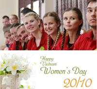 Sinh viên quốc tế chúc mừng ngày Phụ nữ Việt Nam 20 10 2020