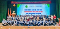 Hơn 400 học sinh Trường THPT Yên Lãng, Hà Nội đến tham quan, trải nghiệm tại Học viện Nông nghiệp Việt Nam