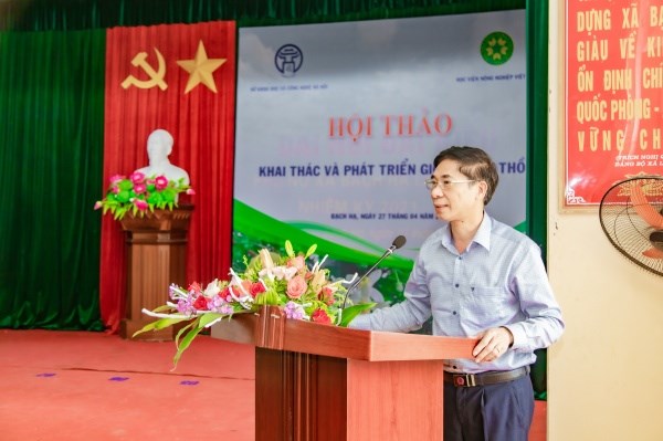 Ông Lê Tiến Xuân- Trưởng phòng Kinh tế huyện Phú Xuyên kết thúc hội thảo