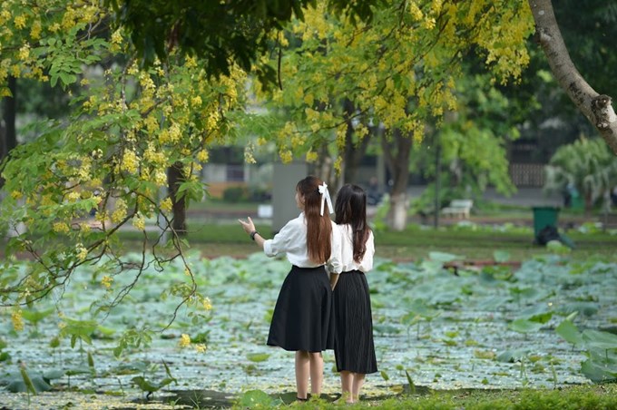Học ở Học viện Nông nghiệp Việt Nam, sinh viên được học tập trong môi trường thơ mộng, hiện đại. (Ảnh: D.Triều).