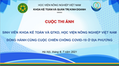 Lễ trao giải thưởng Cuộc thi ảnh “Sinh viên Khoa Kế toán và Quản trị kinh doanh đồng hành cùng cuộc chiến chống COVID-19 ở địa phương”