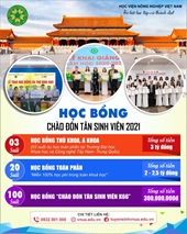 Hàng ngàn cơ hội học bổng hấp dẫn dành cho sinh viên Học viện Nông nghiệp Việt Nam