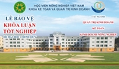 Khoa Kế toán và QTKD- Học viện Nông nghiệp Việt Nam tổ chức bảo vệ khóa luận tốt nghiệp cho sinh viên bằng hình thức online qua ứng dụng Microsoft Teams