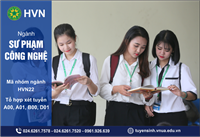 Điểm sáng ngành Sư phạm công nghệ - Học viện Nông nghiệp Việt Nam