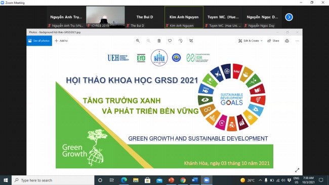 Hội thảo tăng trưởng xanh và phát triển bền vững