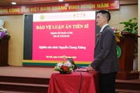 Nghiên cứu sinh Nguyễn Chung Thông đã bảo vệ thành công luận án Tiến sĩ cấp Học viện