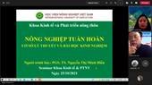Nông nghiệp tuần hoàn – Cơ sở lý thuyết và thực tiễn