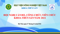 Hội nghị cán bộ, công chức viên chức khoa Thủy sản năm học 2021