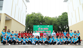 Lễ ra quân trồng cây xanh trong khuôn viên khu nhà mới của khoa CNTP và CNSH