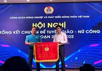 Công đoàn Học viện Nông nghiệp Việt Nam được vinh danh tại Hội nghị tổng kết chuyên đề Tuyên Giáo – Nữ công giai đoạn 2018-2022