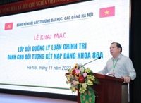 Khai mạc khóa học Bồi dưỡng lý luận chính trị dành cho đối tượng kết nạp Đảng năm 2022