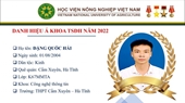 Trò chuyện cùng chàng trai Á khoa đầu vào của Học viện Nông nghiệp Việt Nam khóa 67