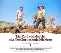 Tấm card visit đặc biệt của Phó chủ tịch tỉnh Đắk Nông