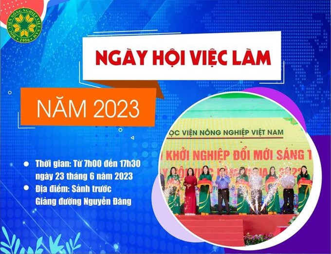 5.700 sinh viên tham gia Ngày hội việc làm năm 2023 của Học viện Nông nghiệp Việt Nam