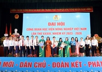 Đại hội Đại biểu Công đoàn Học viện Nông nghiệp Việt Nam lần thứ XXXIII, nhiệm kỳ 2023-2028