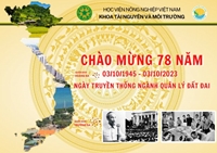 Chúc mừng 78 năm ngày truyền thống ngành Quản lý đất đai Việt Nam  03 10 1945 – 03 10 2023