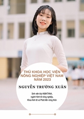 Nguyễn Trường Xuân - Thủ khoa Học viện Nông nghiệp Việt Nam năm 2023