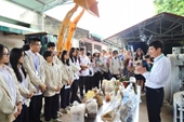 Học sinh Trường THPT Chu Văn An, Hà Nội đến tham quan, trải nghiệm tại Học viện Nông nghiệp Việt Nam